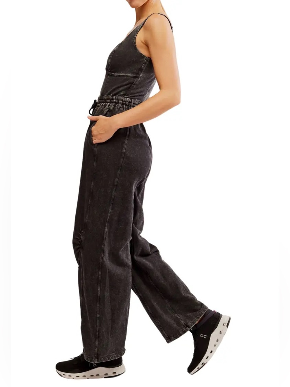 Free People Movement Inbound Stretch Cotton Jumpsuit Size S - Picture 12 of 14